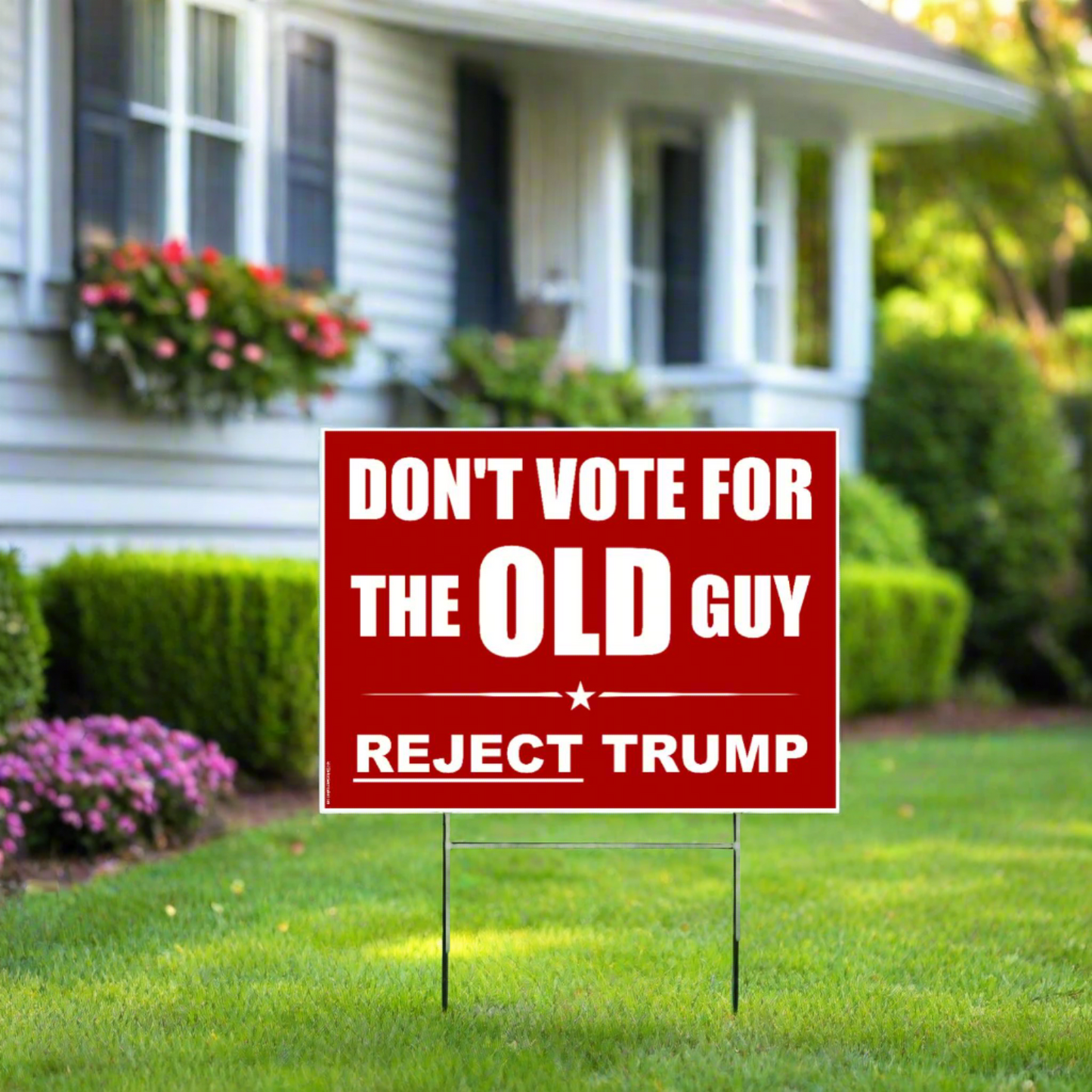 Dont Vote for the OLD Guy | Reject Trump - Yard Sign