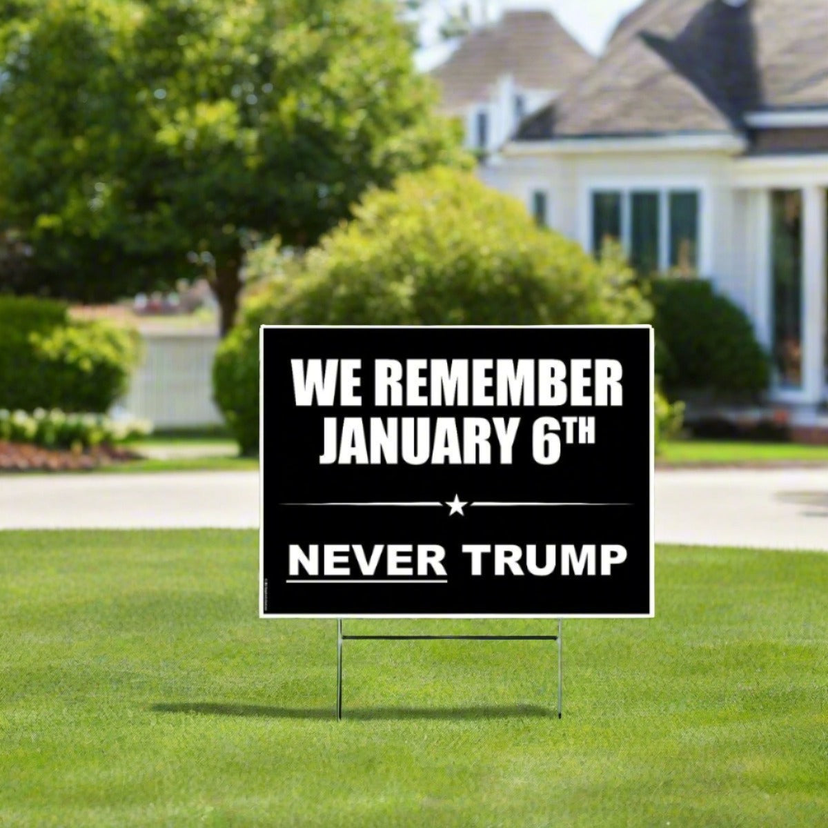 We Remember Jan 6th | Never Trump - Yard Sign