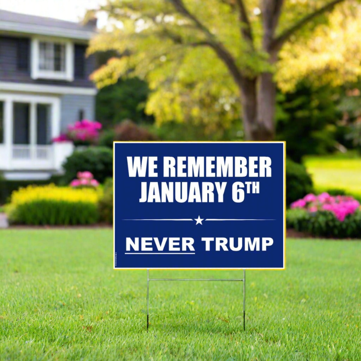 We Remember Jan 6th | Never Trump - Yard Sign